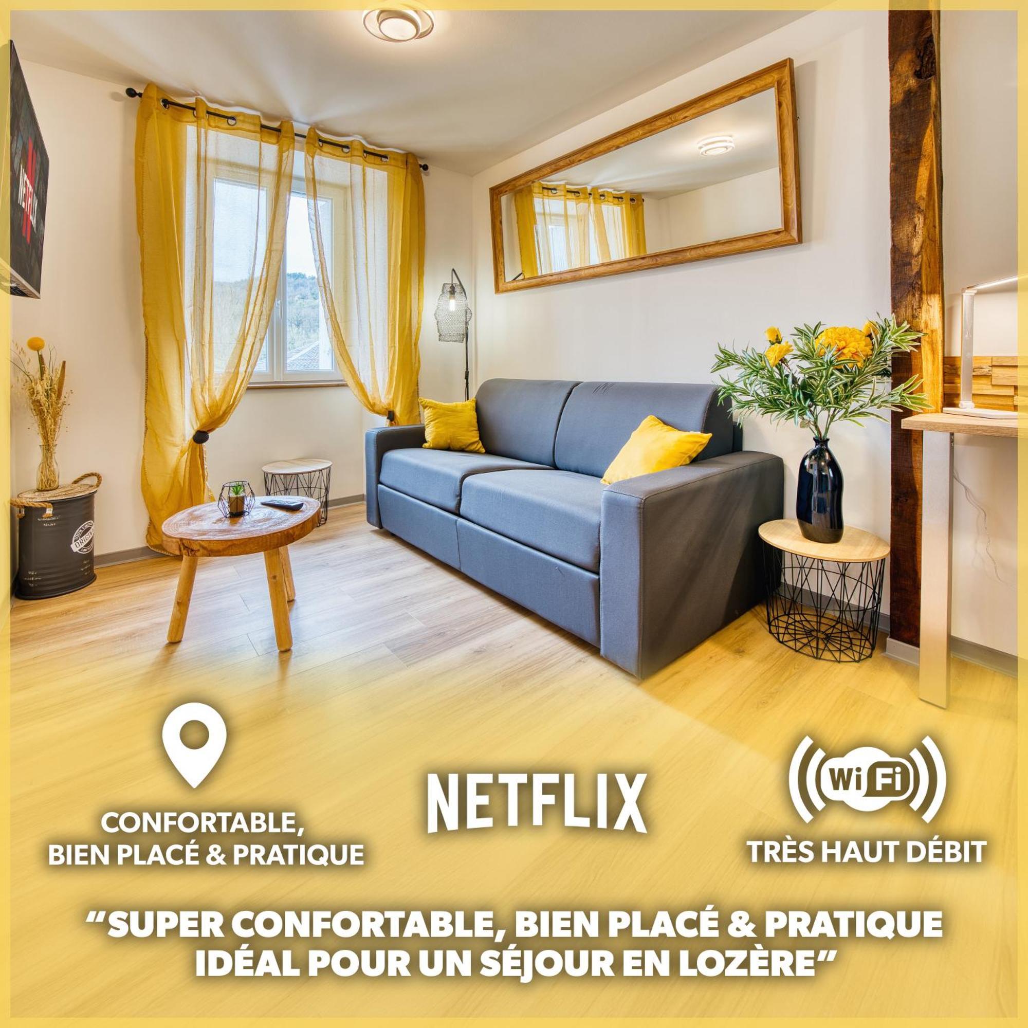 Appartamento Les Hourtous Netflix Wi-Fi Fibre Terasse 4 Pers Banassac Esterno foto